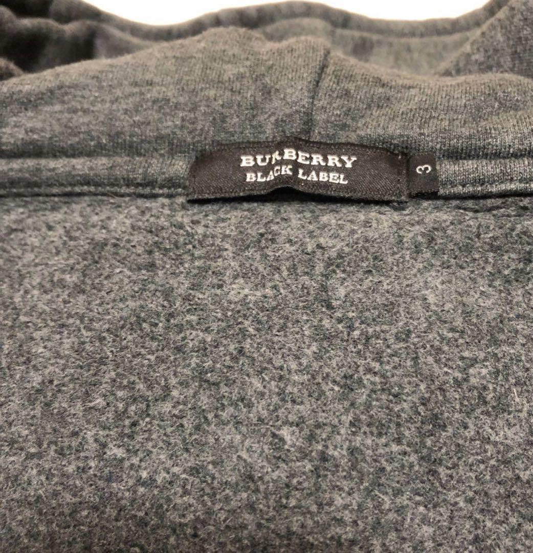 美品/希少Burberry/バーバリーブラックレーベル パーカー 3/Lサイズ