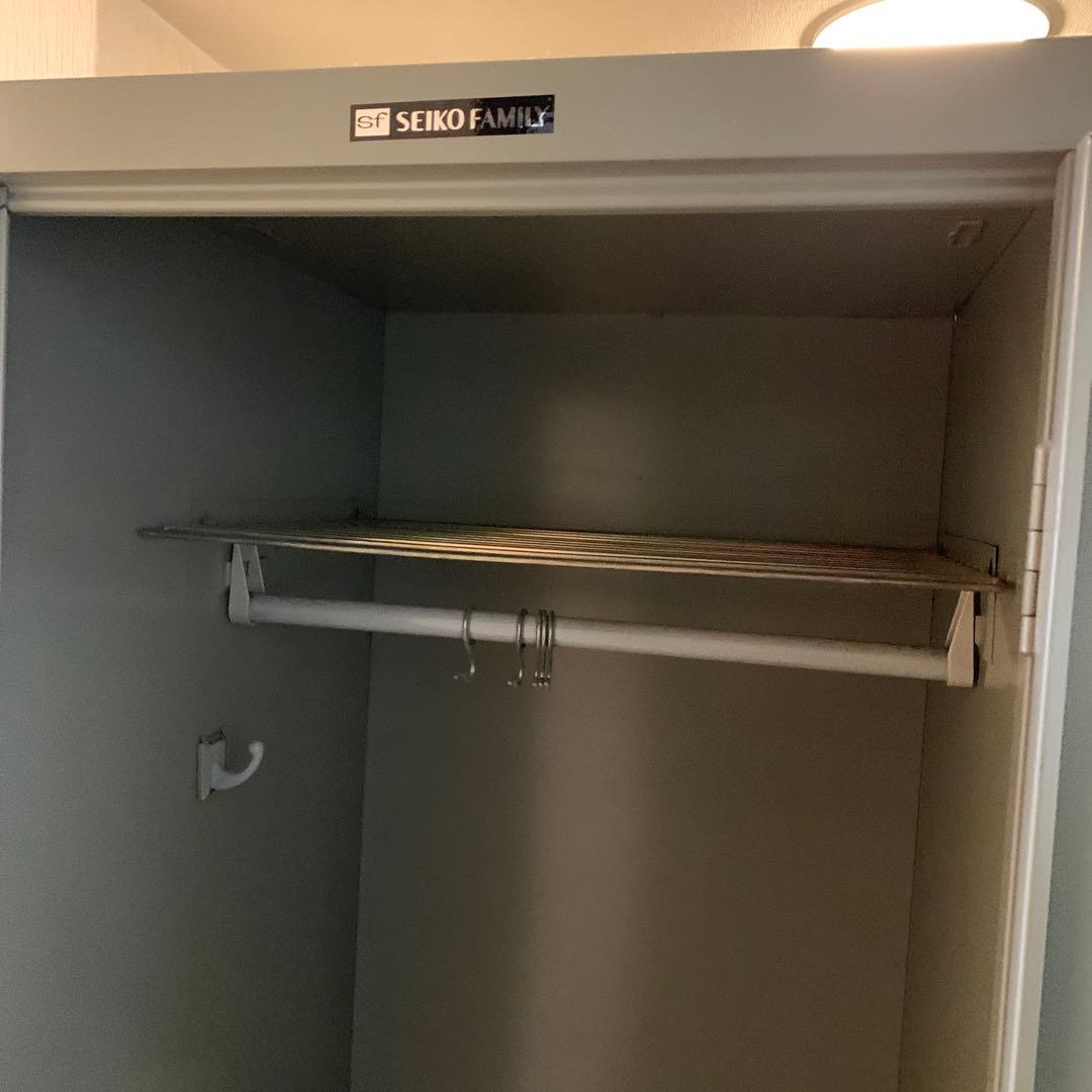 SEIKO FAMILY 一人用スチール物置 2ドア グレーやや傷や汚れあり HRDEVELOPMENT_JP