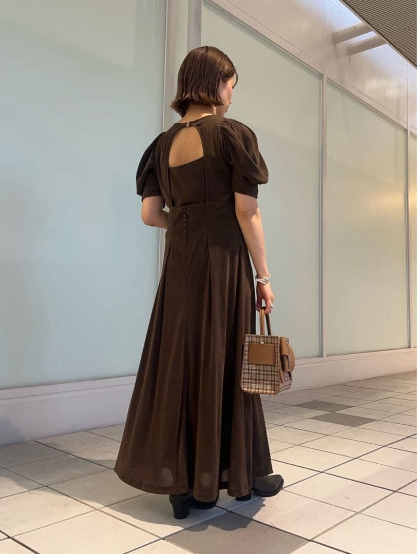 FRAY I.D フレイアイディー バックオープンフロッキーチュールワンピースM FRAY I.D DECORATOM_COM_BR