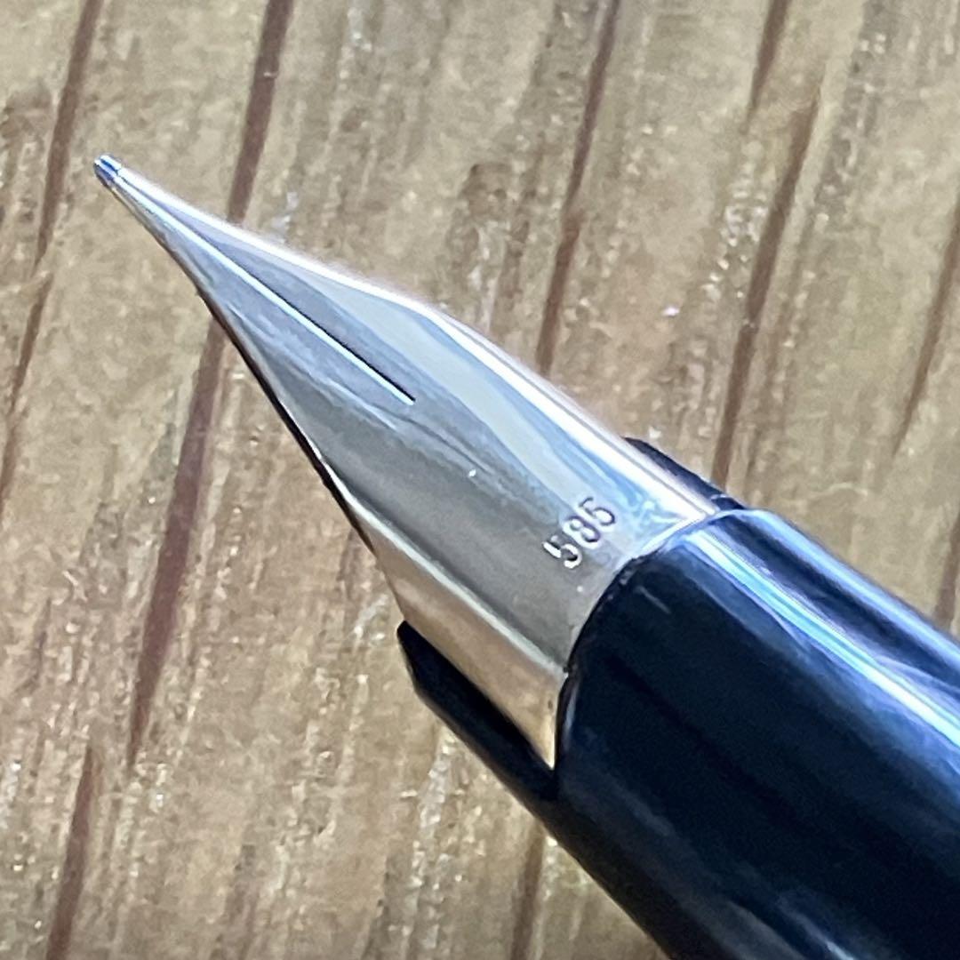 MONTBLANC モンブラン 万年筆 ペン先585 14K Vintage 黒