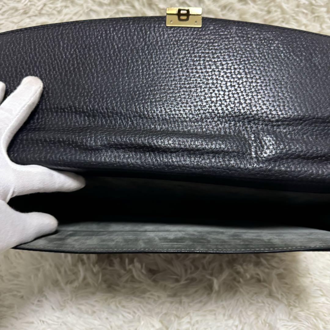 LOEWE✨ビジネスバッグ　アナグラム　レザー　ブラック　A4可
