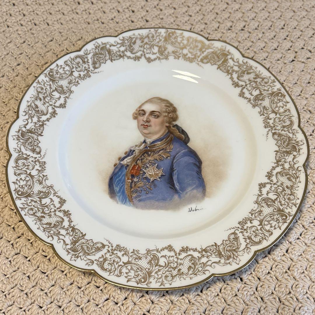 ルイ16世 1846製 セーブル アンティーク 飾り皿 SEVRES