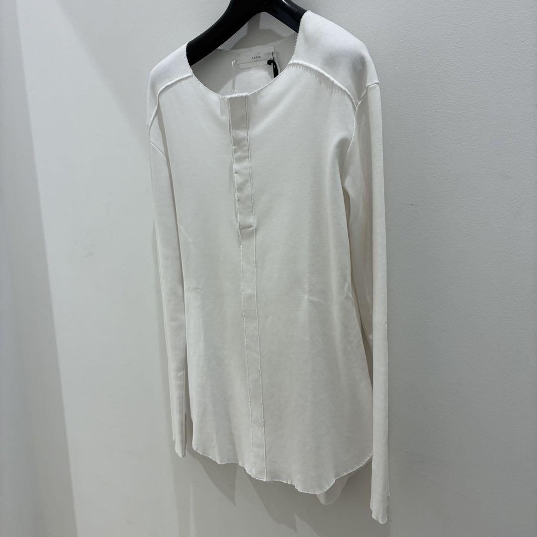 ASKYY アスキー　ヘンリーらネック　ロンT