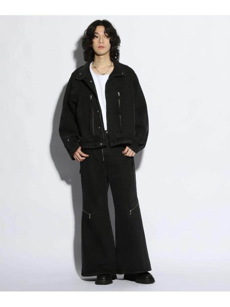 ZIPデニムパンツ