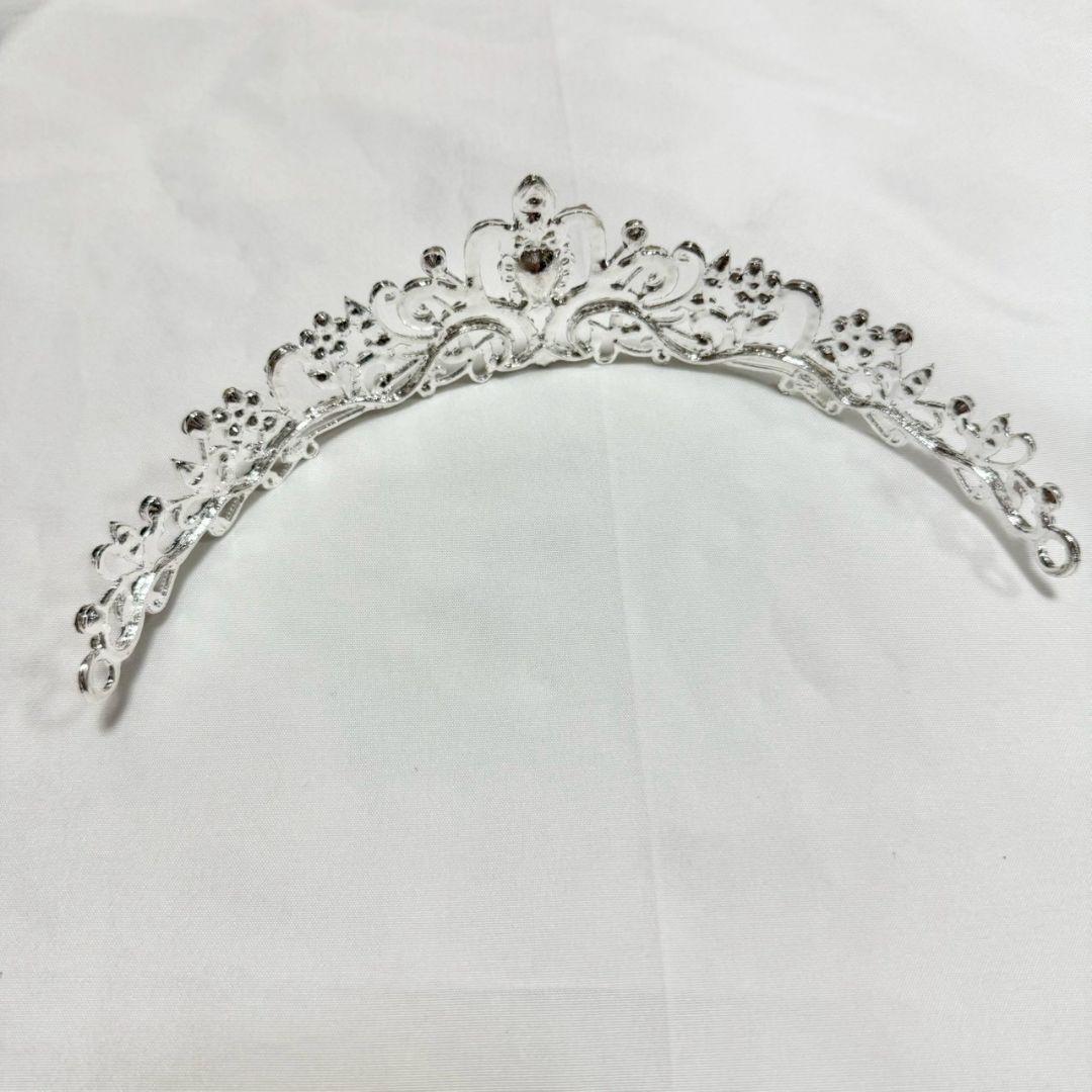 ティアラページ♡⃜ ティアラ ブライダル シルバー ジルコニア 結婚式 ヘッドアクセ