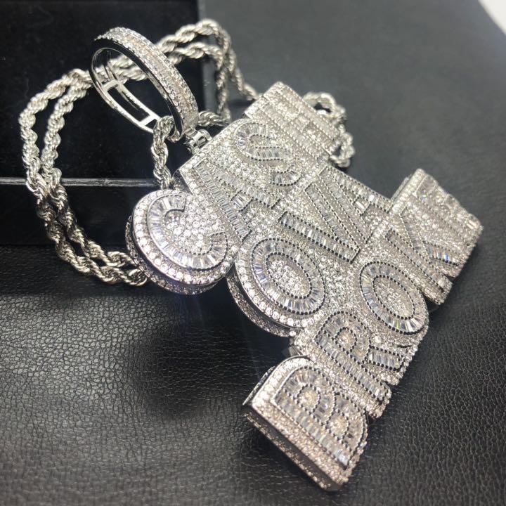 【新品】ネックレス cash ova broke チェーン ホワイト シルバー