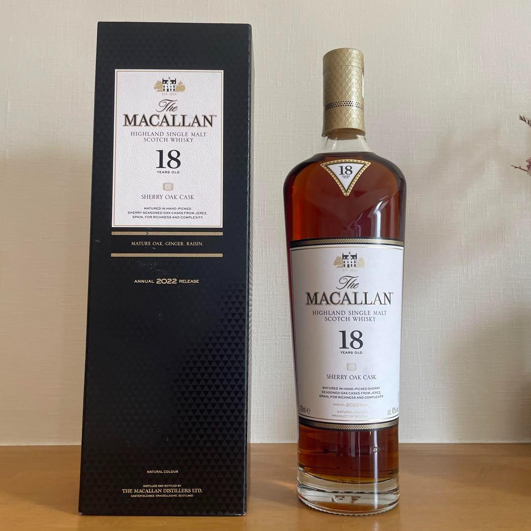 ウイスキー The Macallan 18 Year Old Sherry Oak 700m