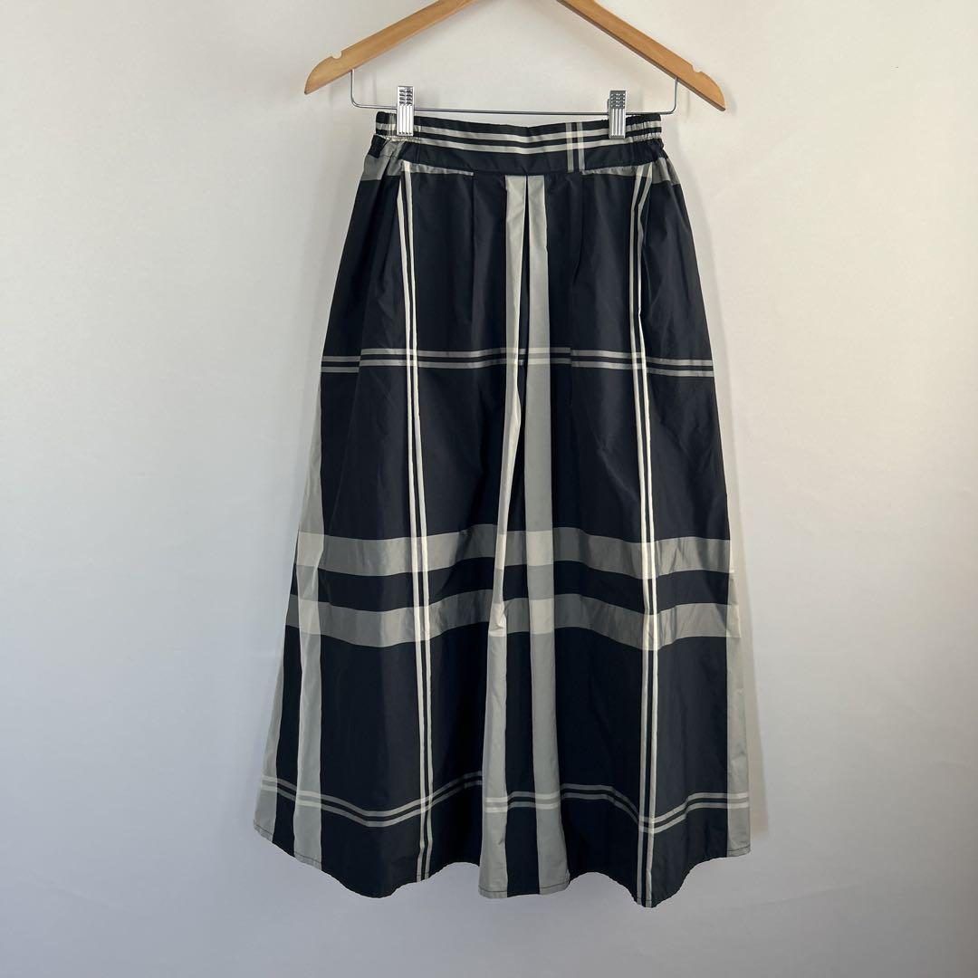 美品 バーニーズニューヨーク ロングスカート チェック - メルカリ