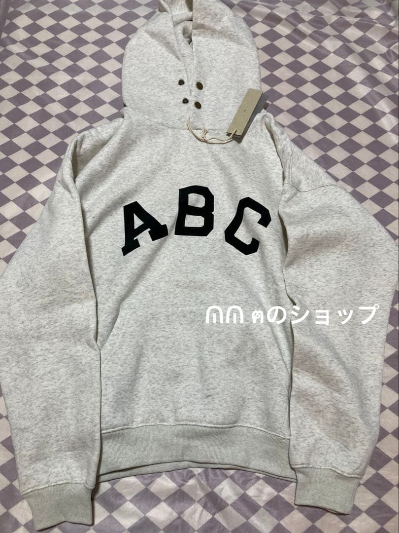FEAR OF GOD ABC パーカー グレーL