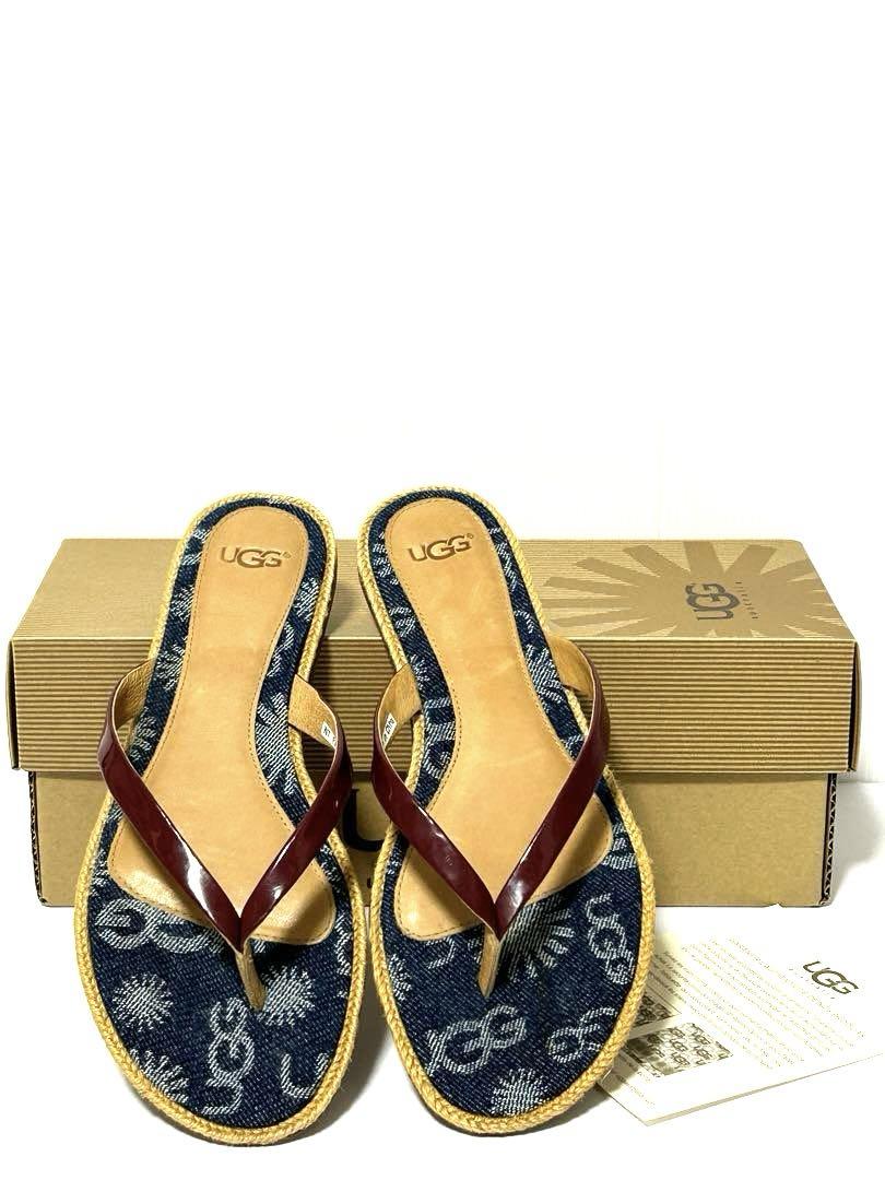 UGG あぐ フラットサンダル ビーチサンダル レディース デニム 匿名発送