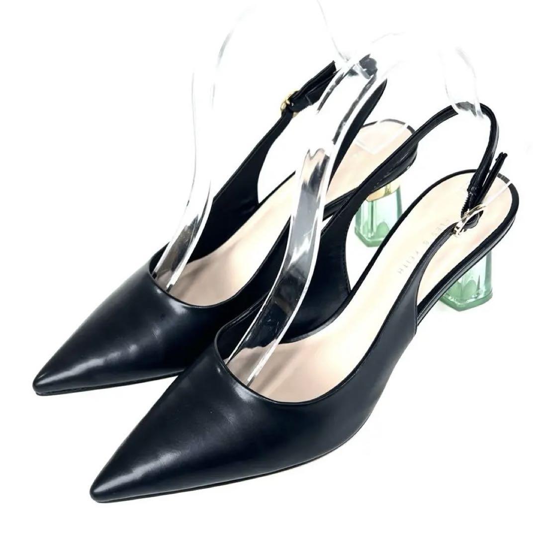 CHARLES & KEITH 新品　完売品　黒　パンプス CHARLES & KEITH ポインテッドトゥ スティレットパンプス 【再