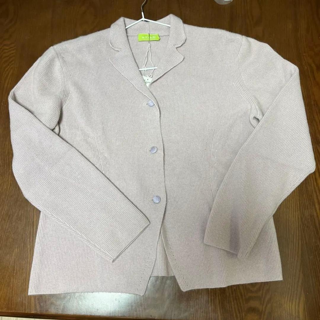 カシミヤ ニットジャケット 42 SIZE