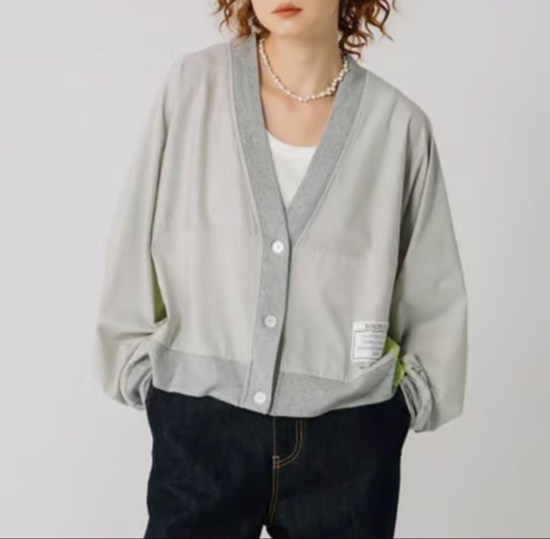 ァッション人気ブランドランキング 中古美品 basque BLANC シルケット天竺Vネックカーディガン トップス