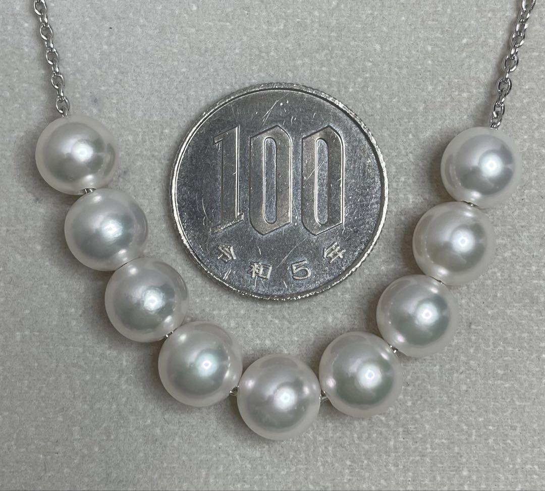 専用JB213★高級 あこや真珠8mm〜8.5mm WG ネックレス ソ付