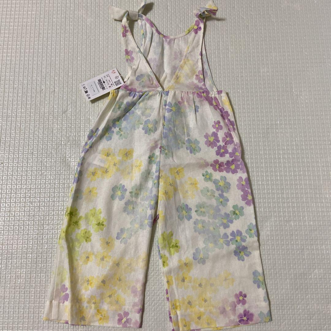 ZARA ベビー 新品 フラワープリントリネンブレンドジャンプ