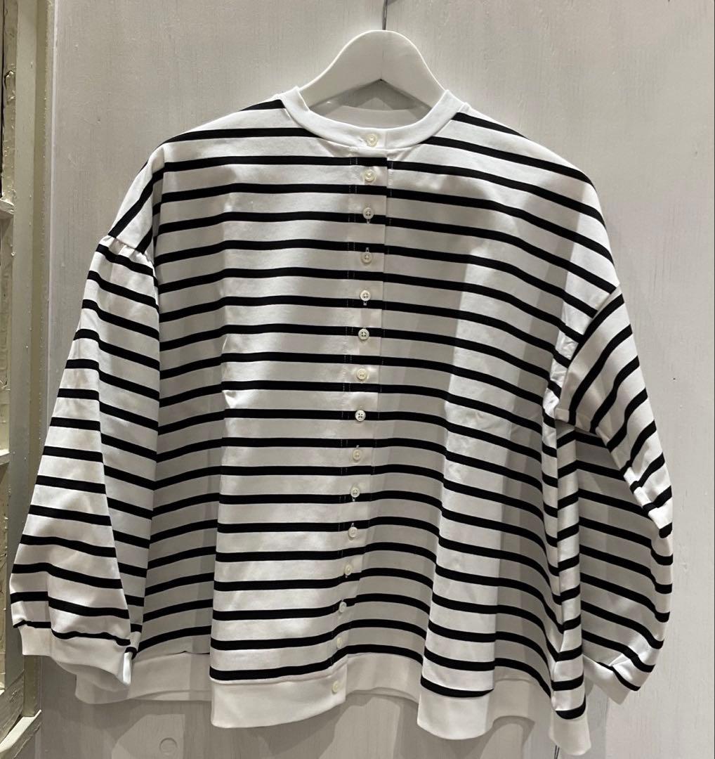 eb.a.gos ボーダー カーディガンFREE SIZE・eb.a.gos