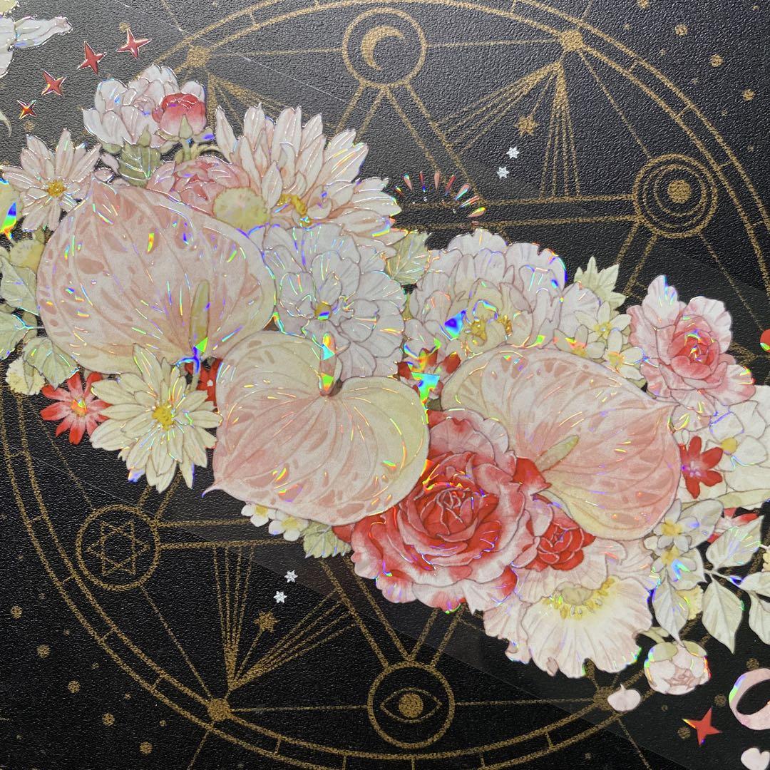 【7614】海外　マステ　中古巻　貝殻光マスキングテープ　花束