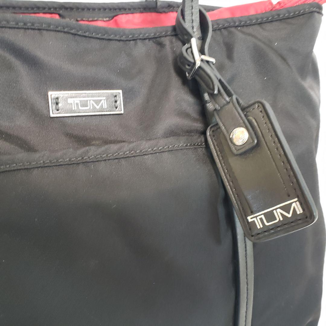 があります⒇ 中古良品 ナイロン地 内側赤色 送料込み Z9bQx-m32254037787 トゥミ TUMI 黒ブラック ブランド