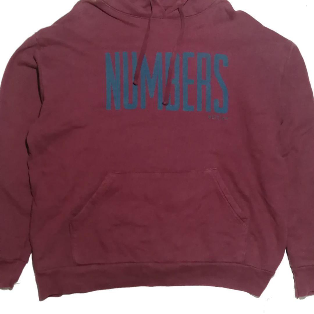 【美品】NUMBERS EDITION USA製 SK8 ロゴ パーカー XL