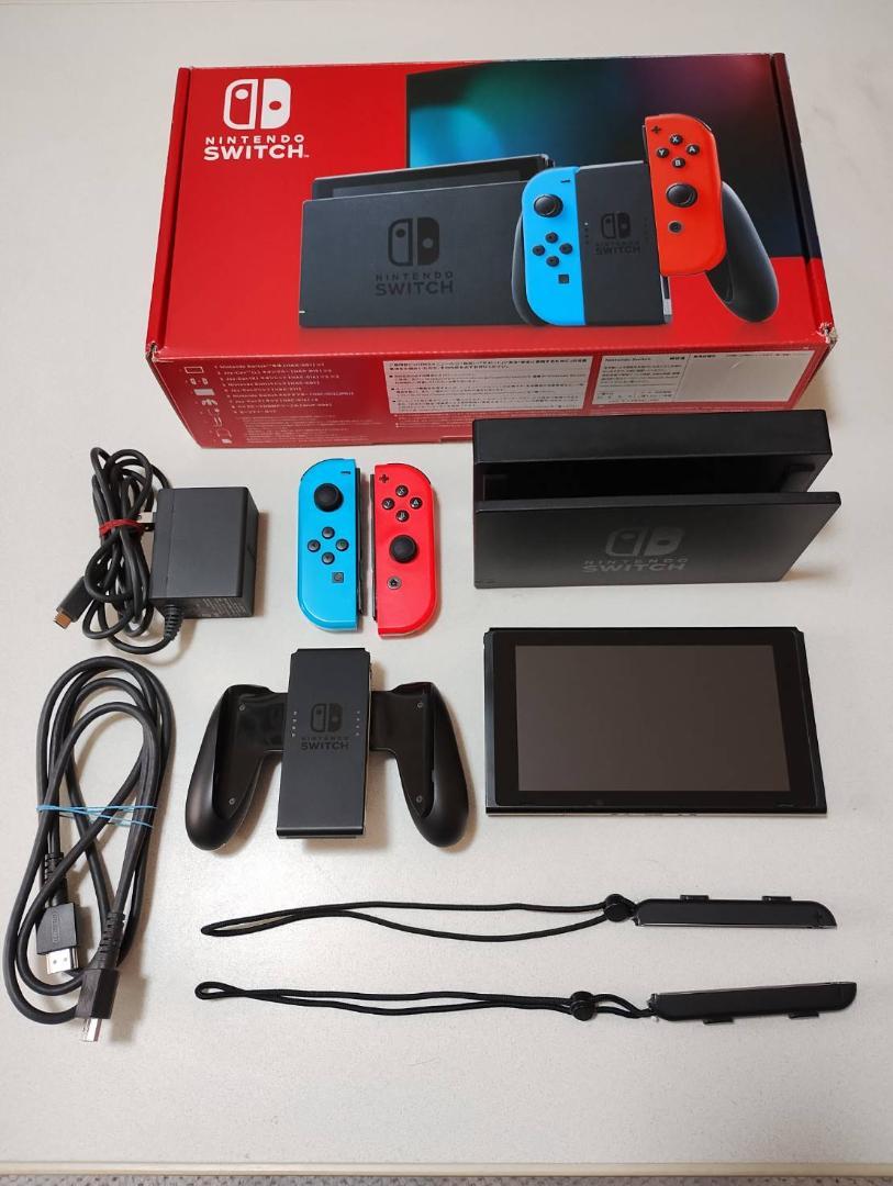 Nintendo Switch ネオンブルー|ネオンレッドやや傷や汚れあり
