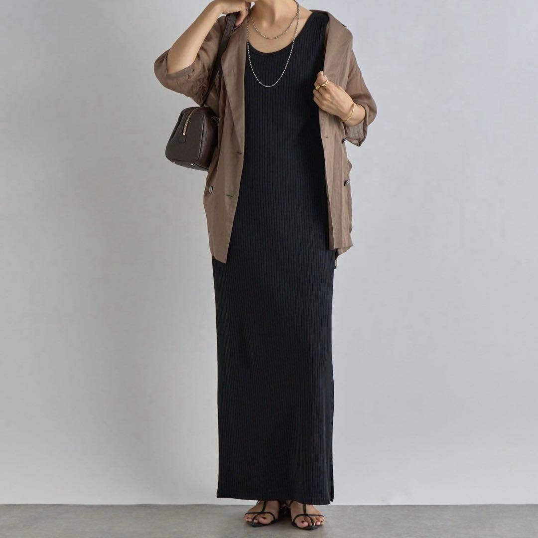 RIVE DROITE【マイナス3kg】2WAYリブタンクワンピース サイズF