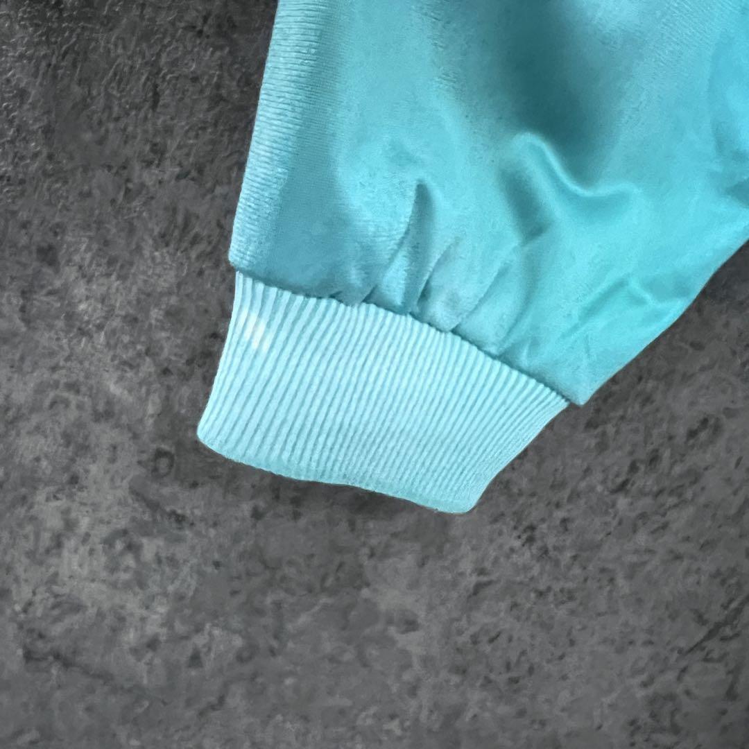 [US古着] アディダス トレフォイル 刺繍ロゴ トラックジャケット ブルー
