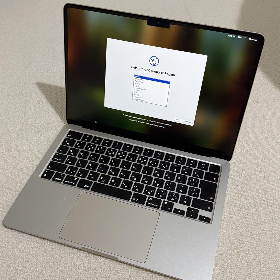 MacBook Air M2 2022 13インチ 256GB スターライト - メルカリ