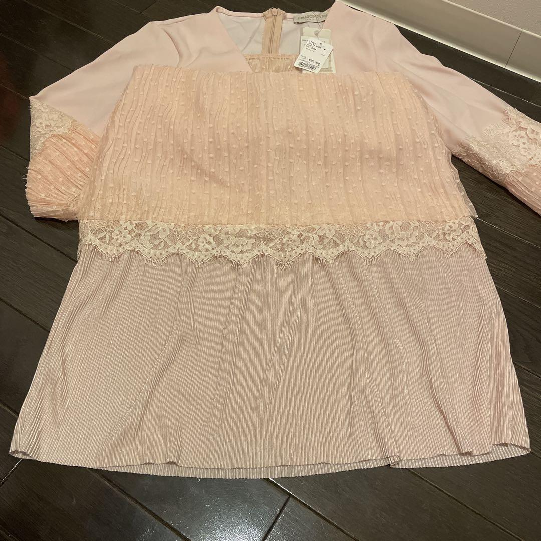 新品未使用 ♡ リナシメント 清楚系ピンクワンピースドレス