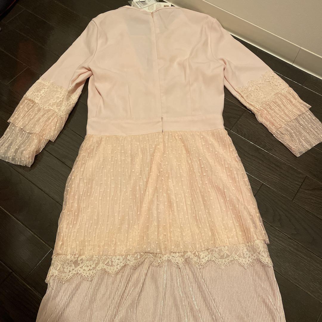 リナシメント　清楚な爽やかワンピース 新品未使用 ♡ リナシメント 清楚系ピンクワンピースドレス