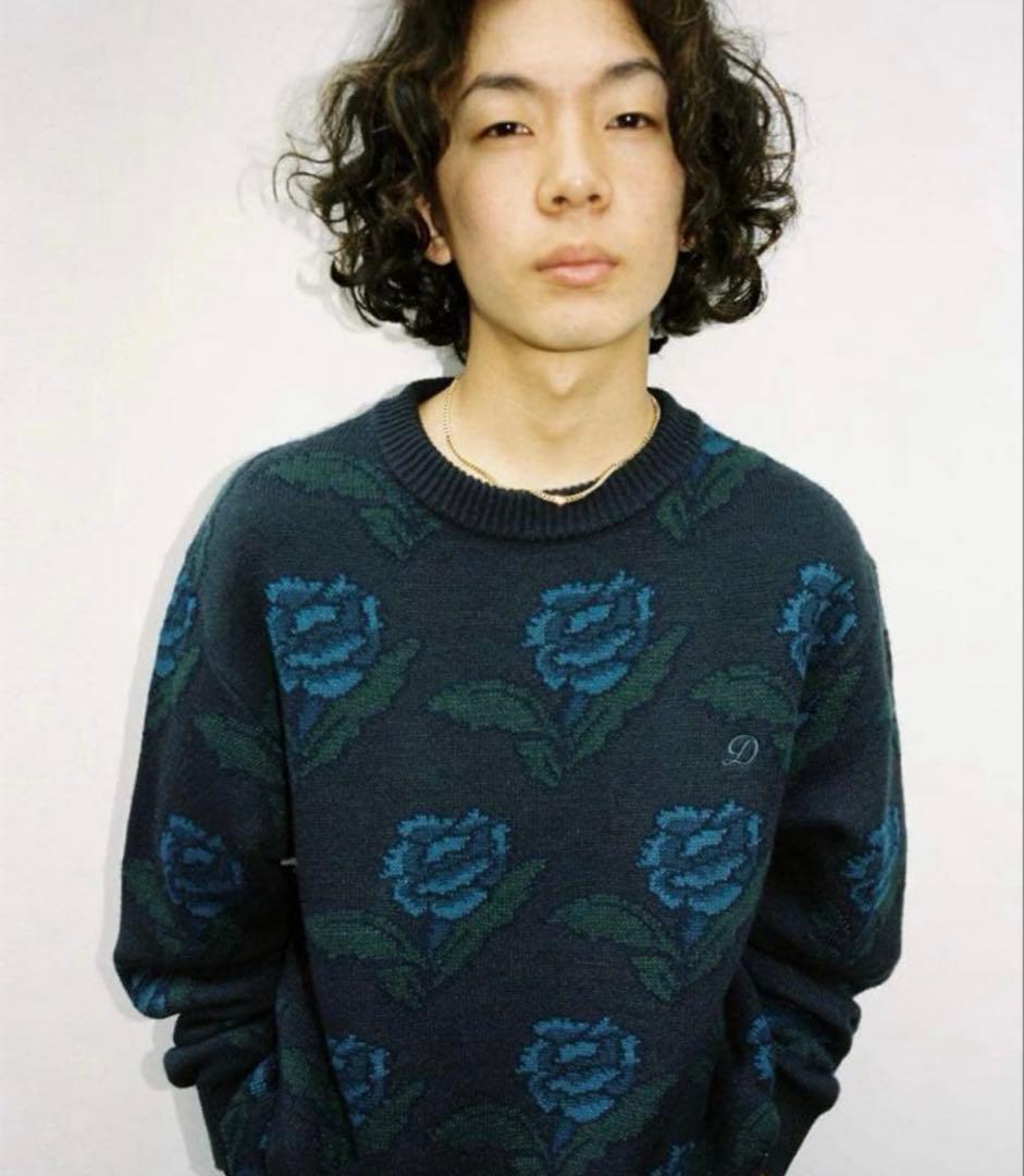 diaspora skateboards 花柄 ニット セーターL Diaspora skateboards