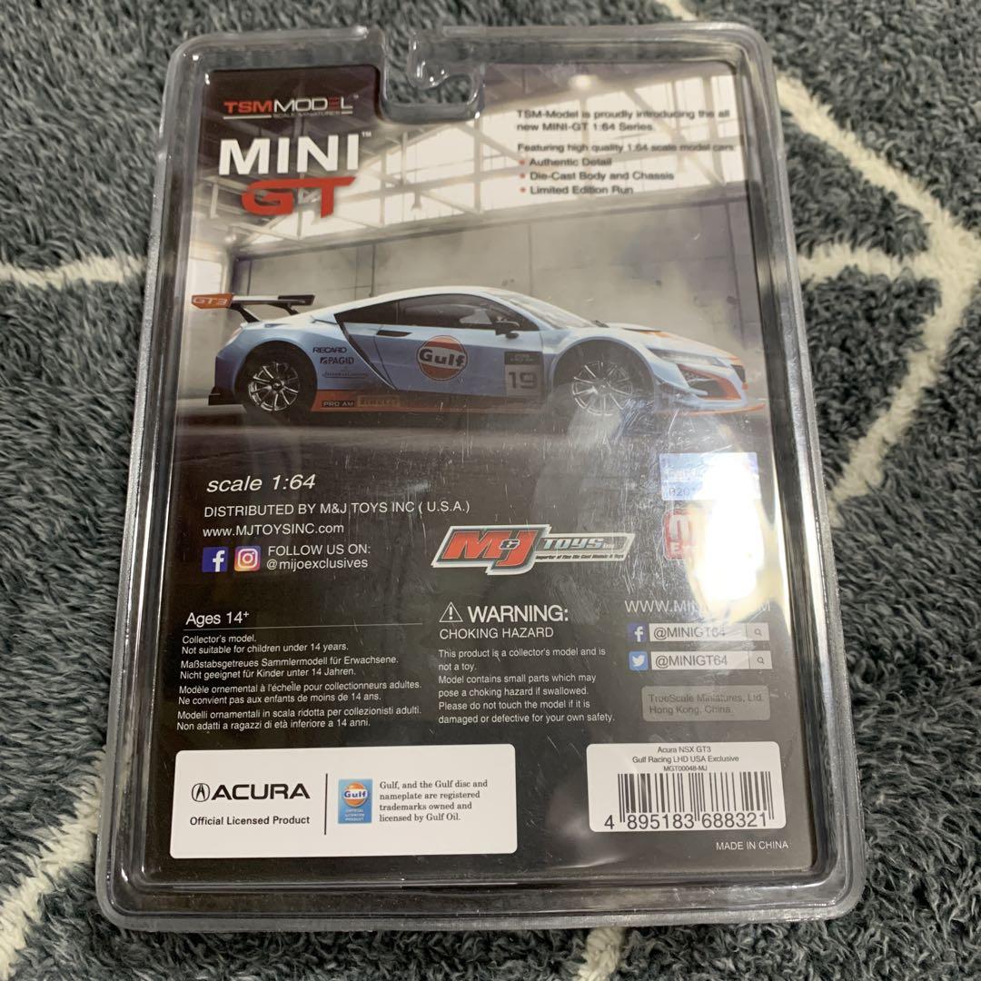 ミニカー MINI GT Acura NSX GT3 Gulf Racing