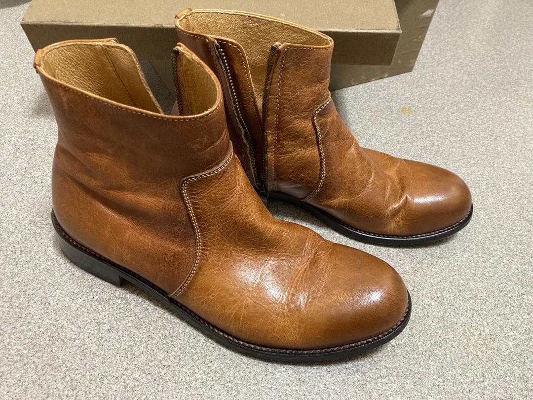 サイドジップブーツ PADORONE PU7358-1118-15A26cm・PADRONE