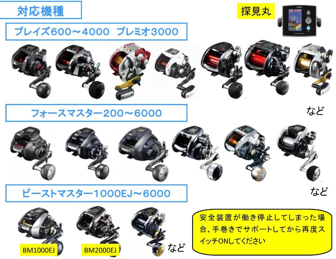 日立、ハイコーキ36V&18V&14.4Vバッテリ電動リール用アダプタ(ワニ口) 日立、ハイコーキ36V&18V&14.4Vバッテリ電動リール用アダプタ