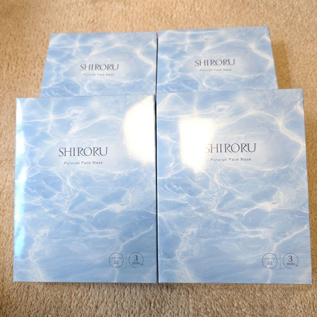 SHIRORU Pururun Face Mask 7枚入り×4箱