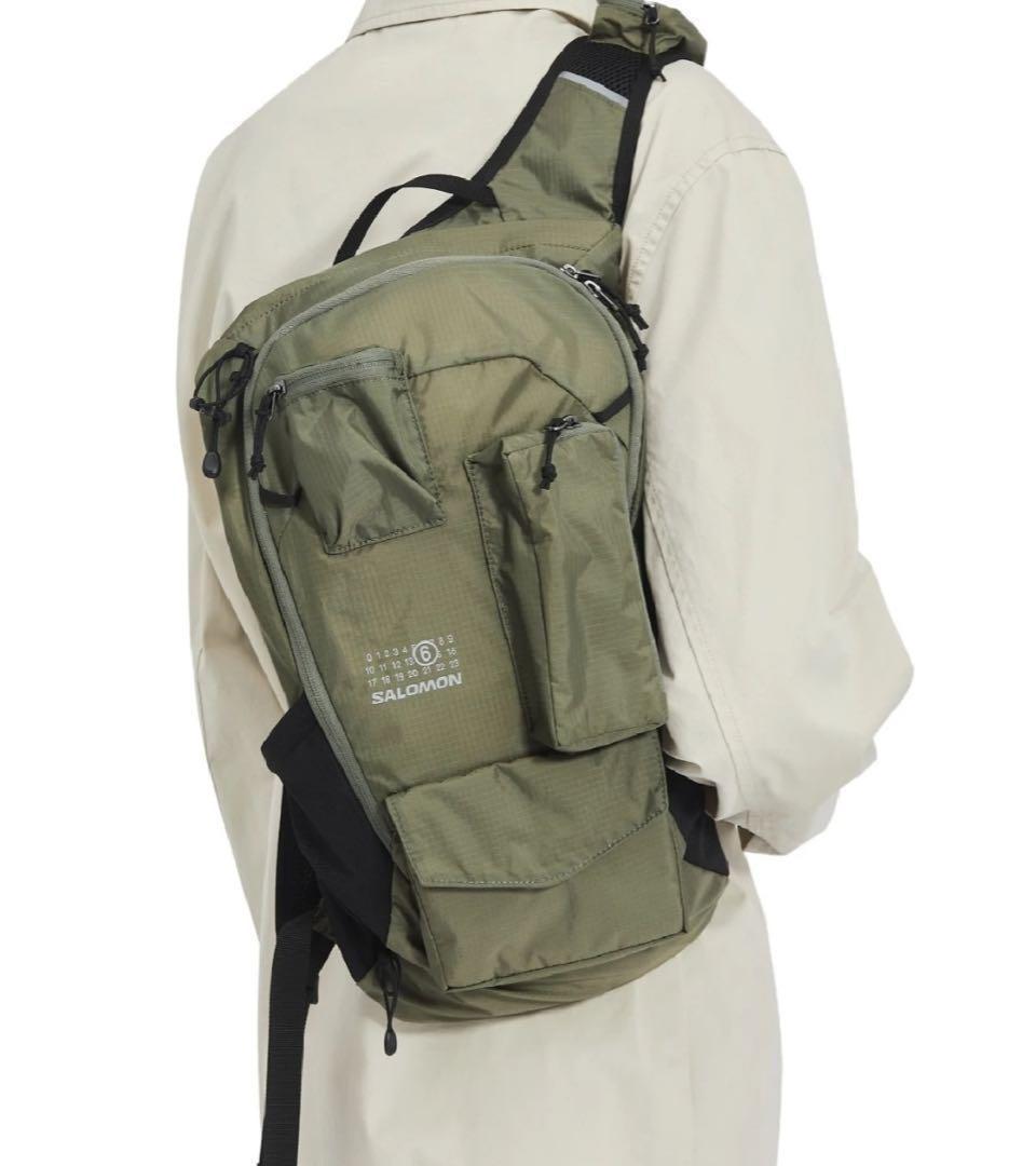 極美品 MM6 x Salomon Numeric ナイロンバックパック MM6 x Salomon Numeric Nylon Backpack Green - US