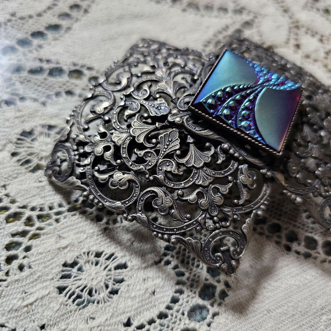 ヘアアクセサリー　髪留め　イマック　レース　バレッタ　imac