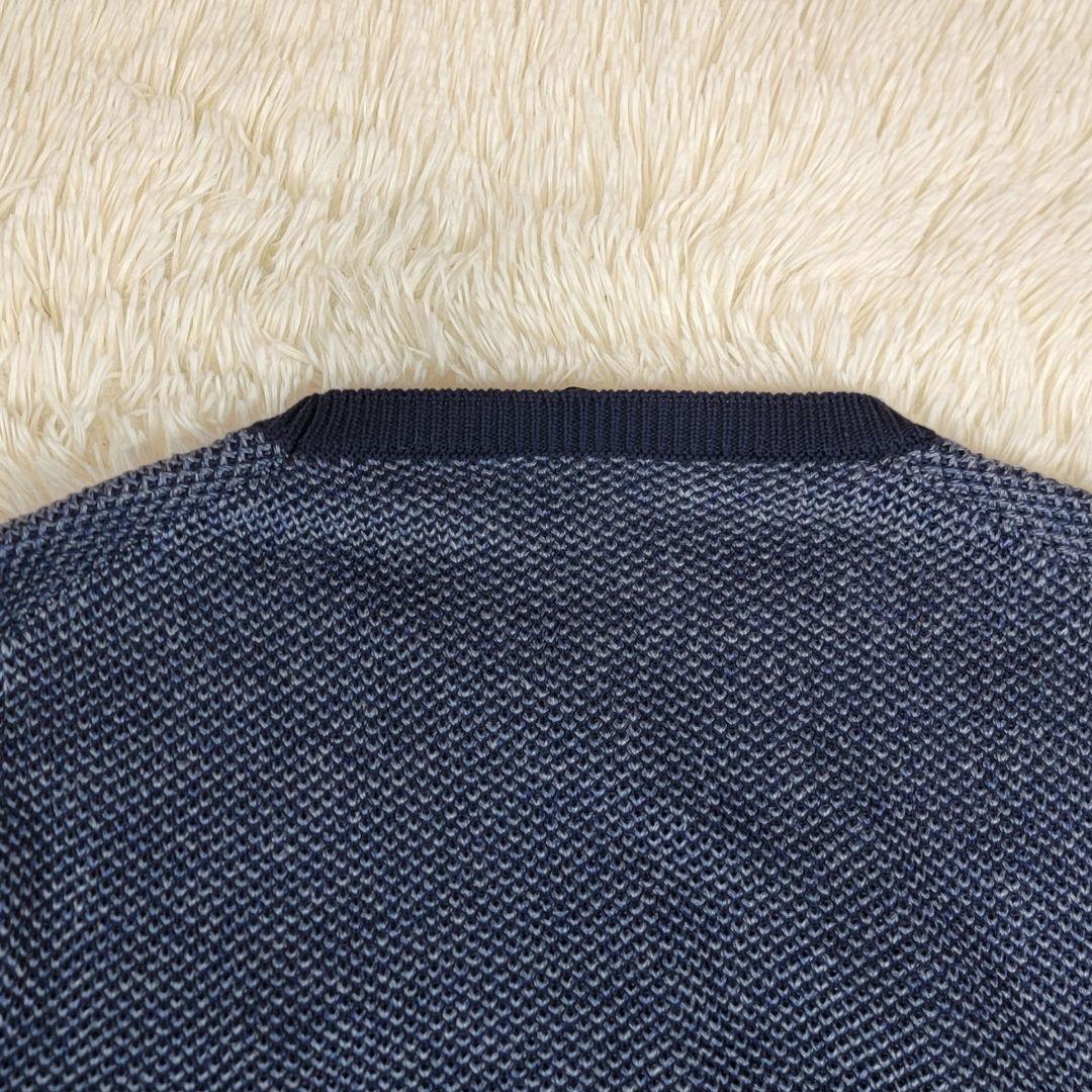 極美品 ZANONE ザノーネ クルーネック ニット サマーニット リネン混 L 極美品 ZANONE ザノーネ クルーネック ニット サマーニット
