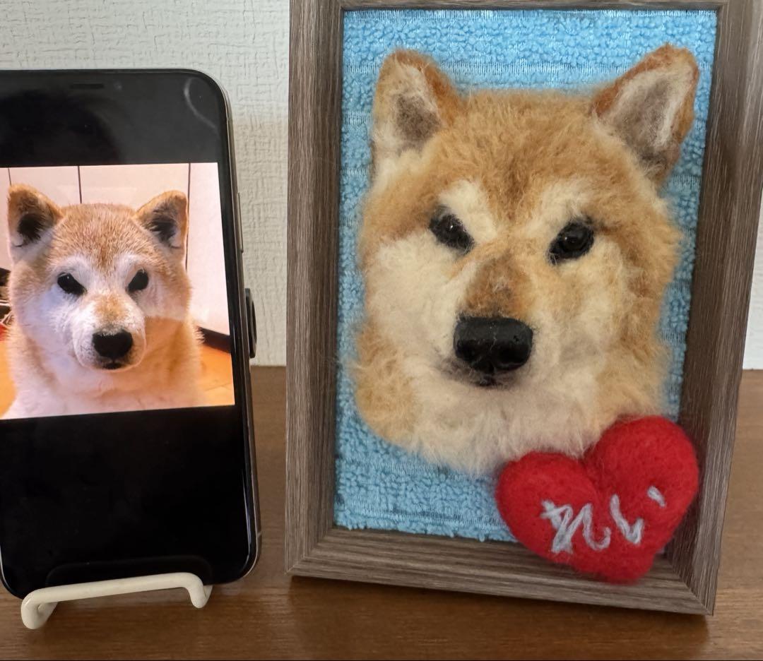 わんこ限定　うちの子プレート　オーダー受付　羊毛フェルト