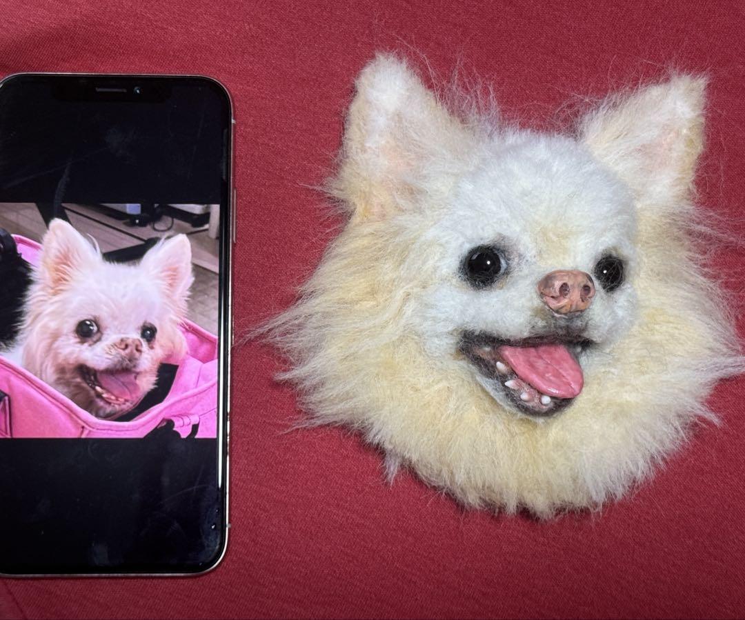 わんこ限定　うちの子プレート　オーダー受付　羊毛フェルト