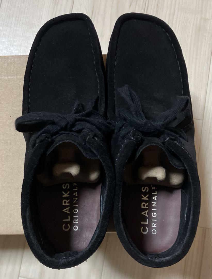 極美品 clarks ワラビー 25.5cm uk7 ブラック クラークス