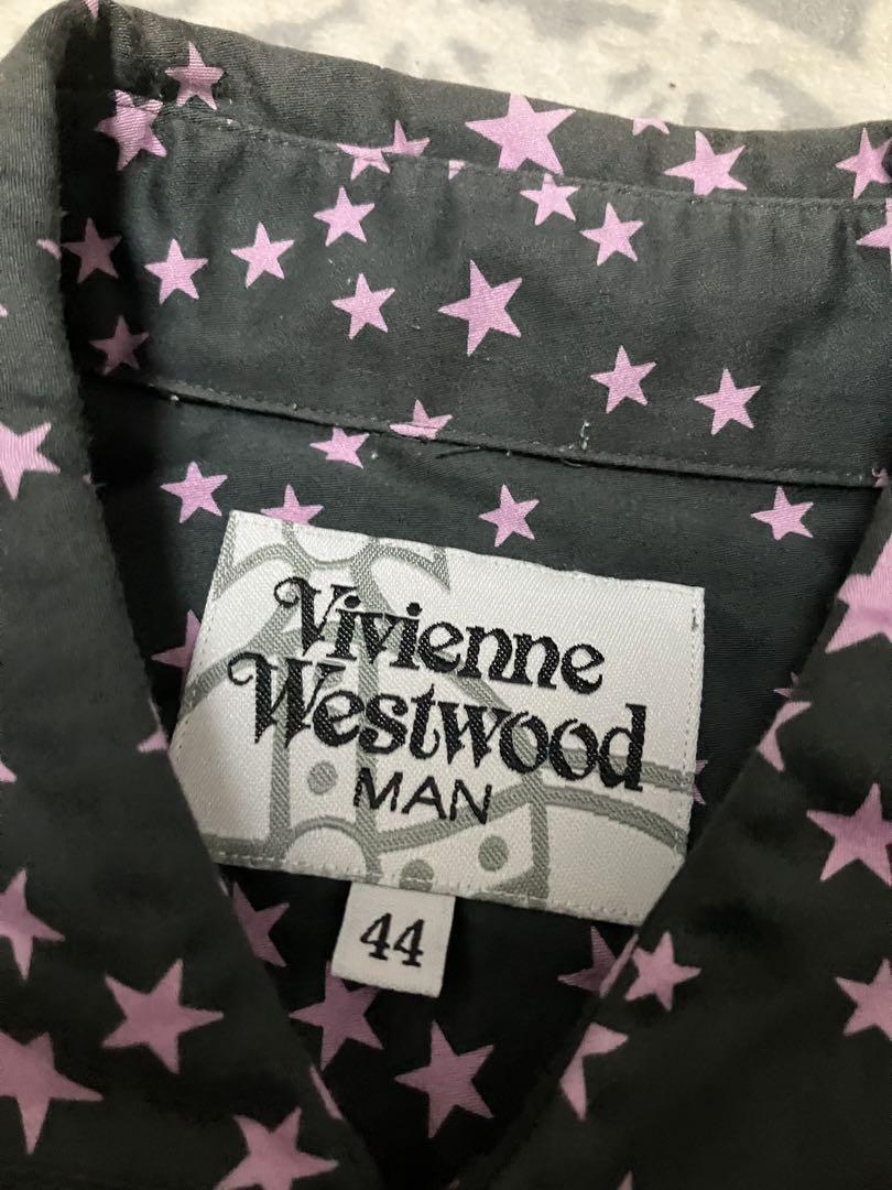 VIVIENNE WESTWOOD MAN STAR 星柄　5分袖　シャツ
