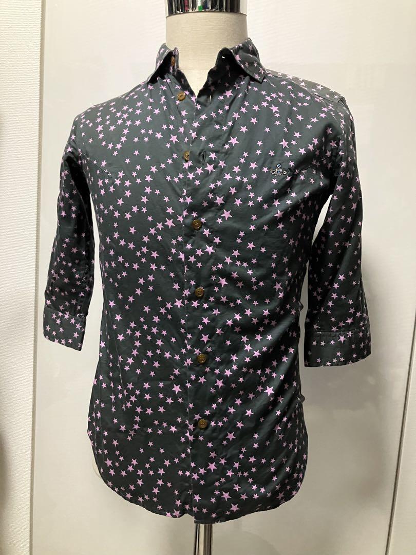 VIVIENNE WESTWOOD MAN STAR 星柄　5分袖　シャツ