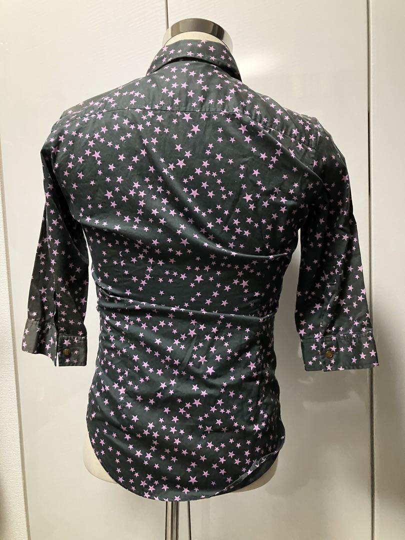 VIVIENNE WESTWOOD MAN STAR 星柄　5分袖　シャツ