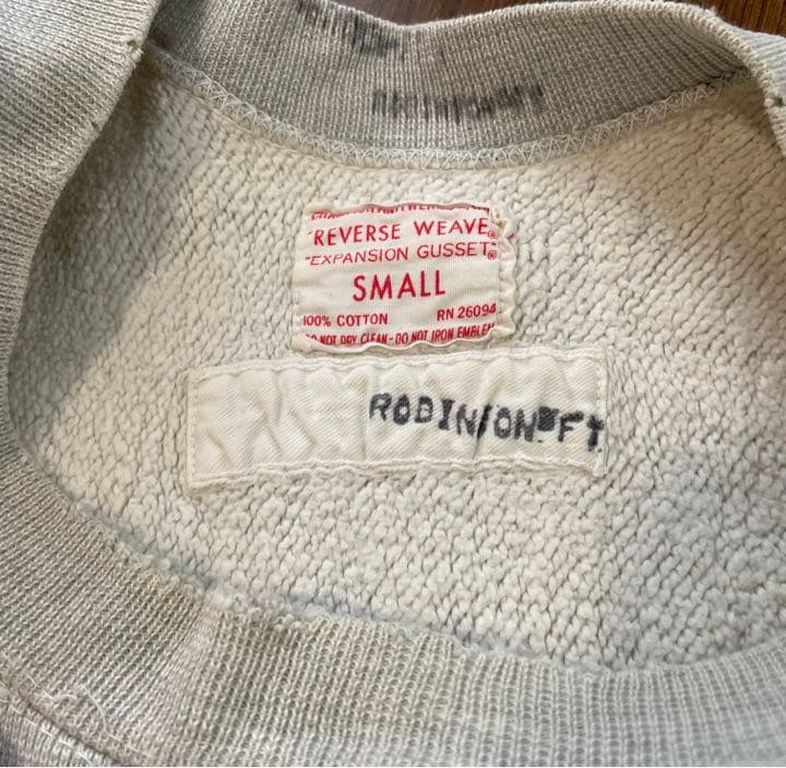 YMさま 年始セール！希少 60´s たたきタグReverse Weave-