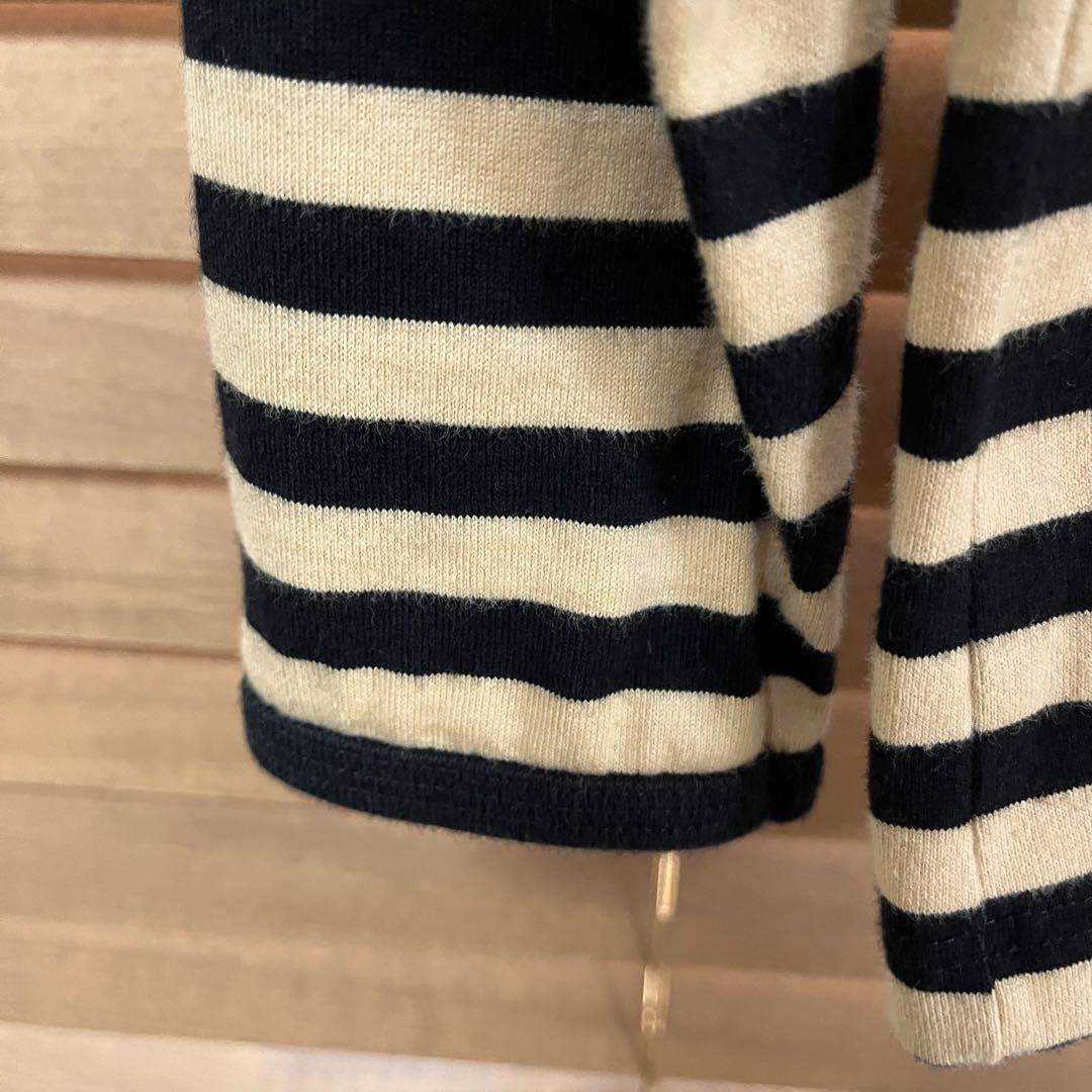 最終値下げ‼️marimekko マリメッコ S　ボーダー　黒✖️ベージュ　長袖