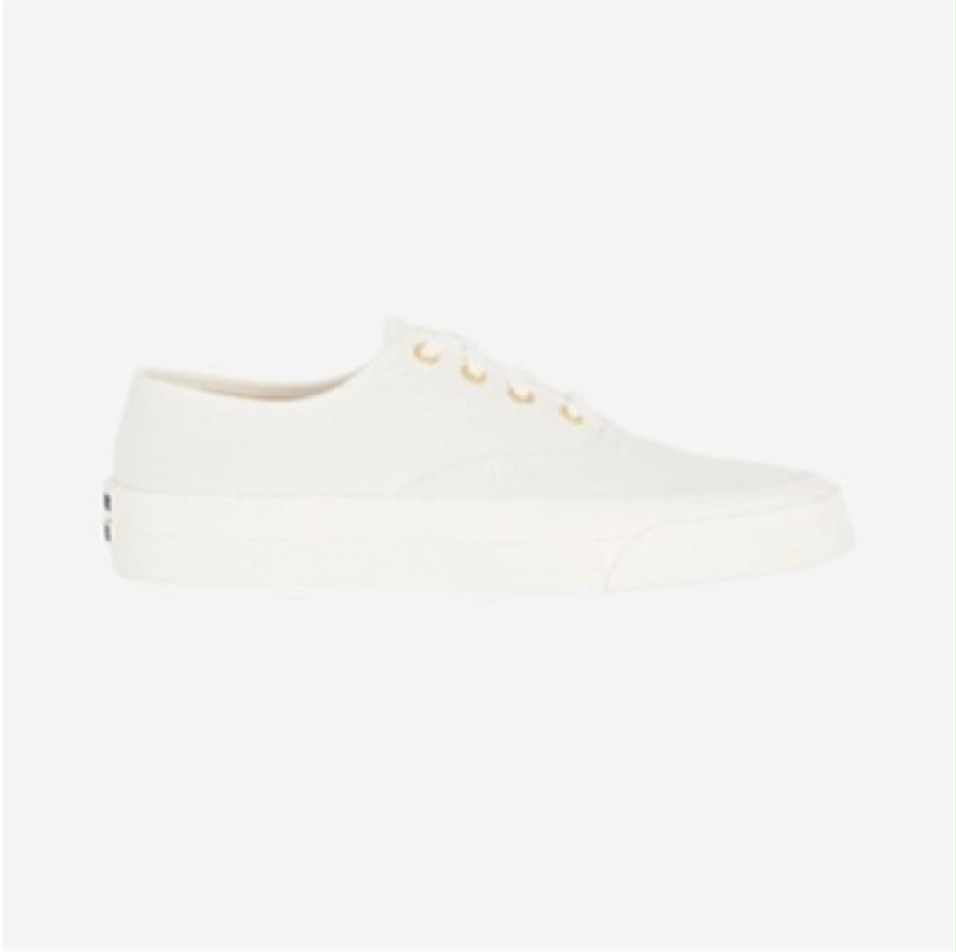 爆買い特価 MAISON KITSUNE キャンバススニーカー 新品未使用 3FNKo-m32256356448 品質保証定番