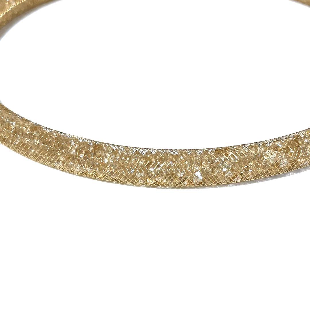 スワロフスキー　SWAROVSKI　スターダスト ネックレス　ブレスレット SWAROVSKI - スワロフスキー スターダスト シルバーメッシュ