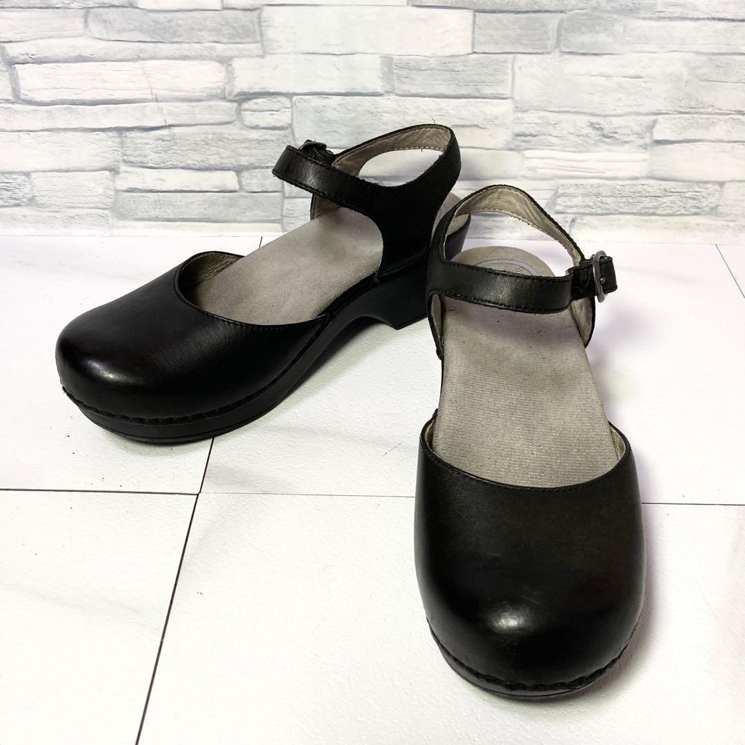 yumi様 DANSKO Sam 厚底サンダル ストラップ 黒 23.5-24