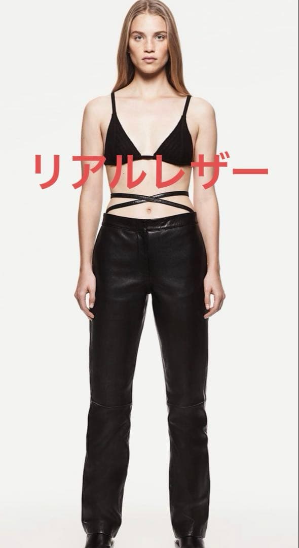 リアルレザー パンツ ZARAXS SS ZARA