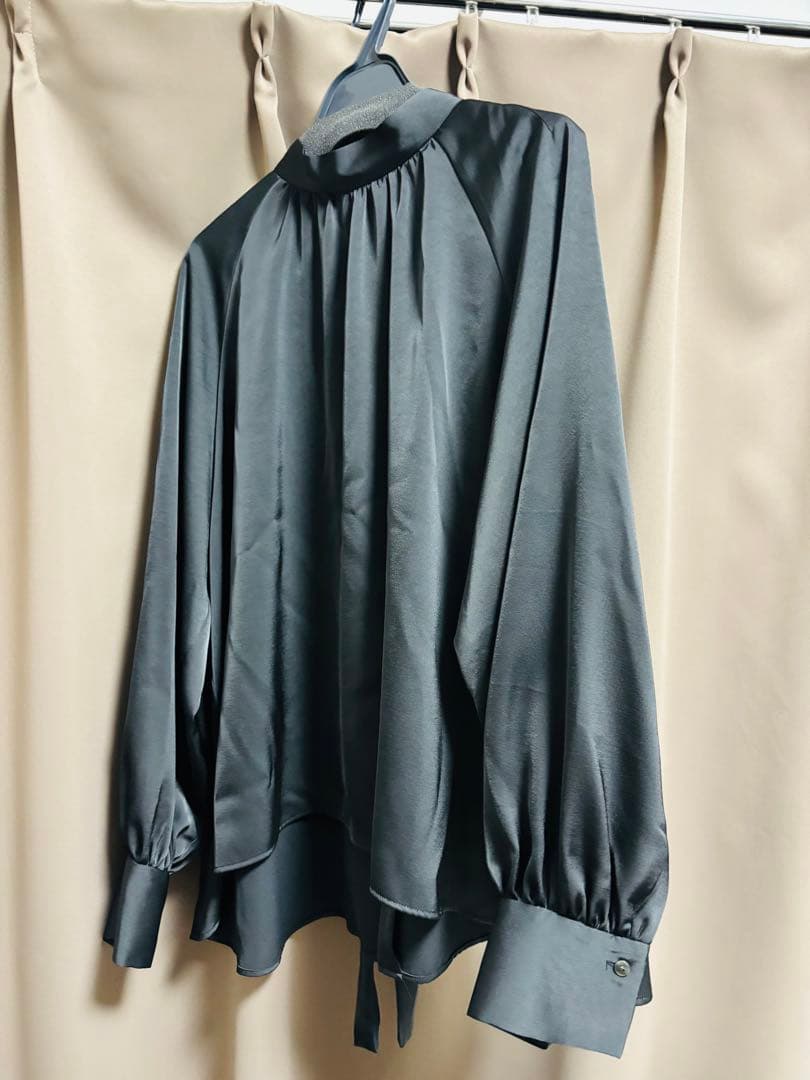 グレー スタンド シャツ Fサイズ SIZE I.T.S international